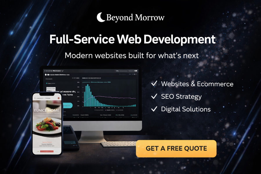 full service web development - BeyondMorrow.co.uk